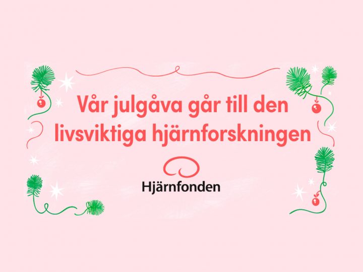 Årets julgåva till Hjärnfonden